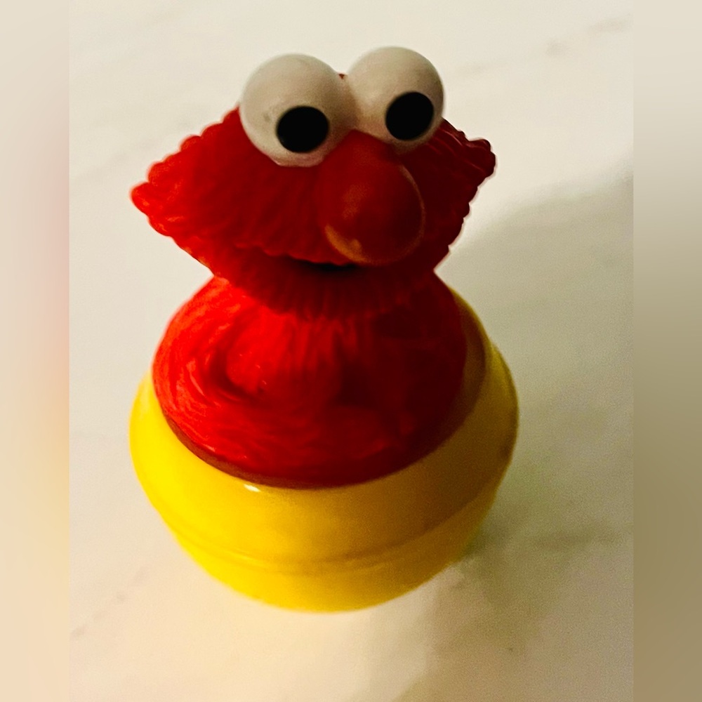 Sesame Street Muppets Elmo Roly Poly Weeble Wobble Toy - Vintage 1995